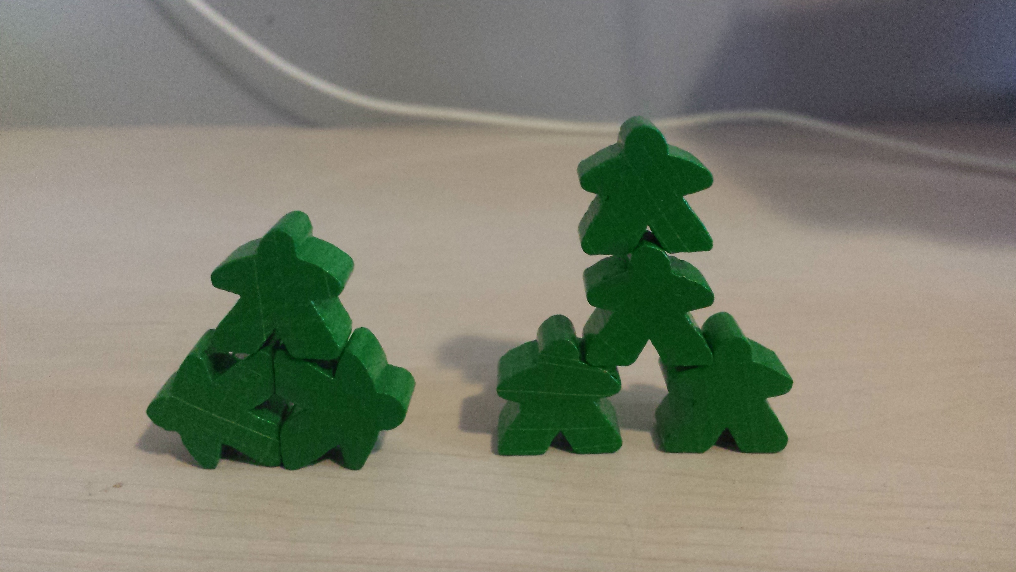 Carcassonne Meeple Stacking